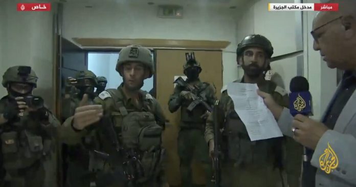 israeli-military-raids-al-jazeera’s-office-—-confiscates-equipment-and-orders-45-day-closure-in-west-bank