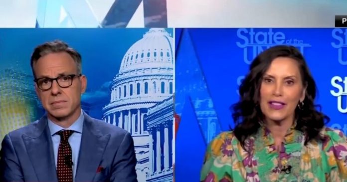 cnn’s-jake-tapper-asks-michigan-governor-whitmer-if-kamala-harris-should-do-unscripted-appearances-her-response-is-nonsensical-(video)