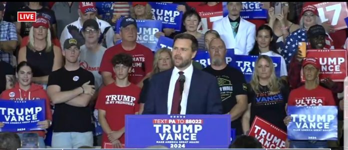 jd-vance-holds-rally-in-newton,-pa,-says-of-president-trump-“he’s-the-candidate-of-american-citizenry-and-putting-them-first”-(video)