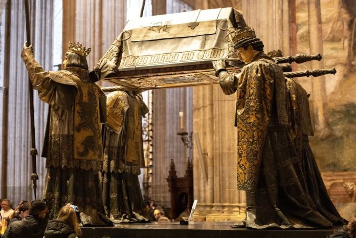 christopher-columbus’-remains-officially-confirmed-in-seville,-spain