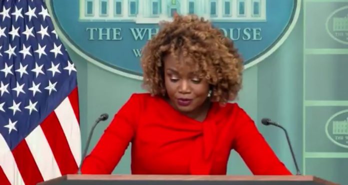 white-house-reporters-fume-at-karine-jean-pierre-for-lying-about-hunter-biden-pardon-in-brutal-press-briefing-(video)