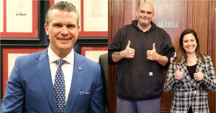 fetterman-breaks-rank:-first-senate-democrat-to-meet-with-hegseth-and-stefanik,-hints-at-possible-support