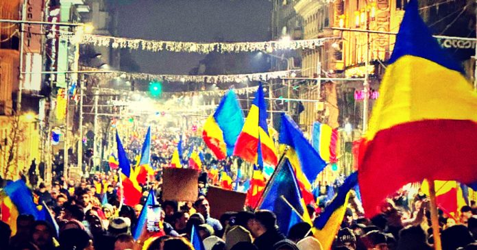 hundreds-of-thousands-flood-the-streets-in-romania-to-protest-cancelling-of-the-presidential-election-over-bogus-‘russian-influence’-charge-(videos)