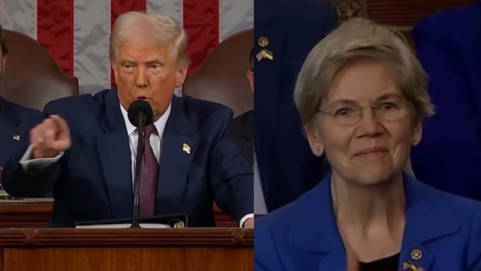 epic!-president-trump-calls-out-warmonger-elizabeth-“pocahontas”-warren-during-speech-–-then-warren-claps-for-20-more-seconds-(video)