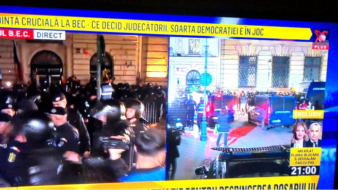 just-in:-chaos-erupts-in-romania-after-authorities-block-front-runner-calin-georgescu-from-running-in-may’s-vote-–-georgescu-was-leading-with-over-40%-vote-intention-(videos)