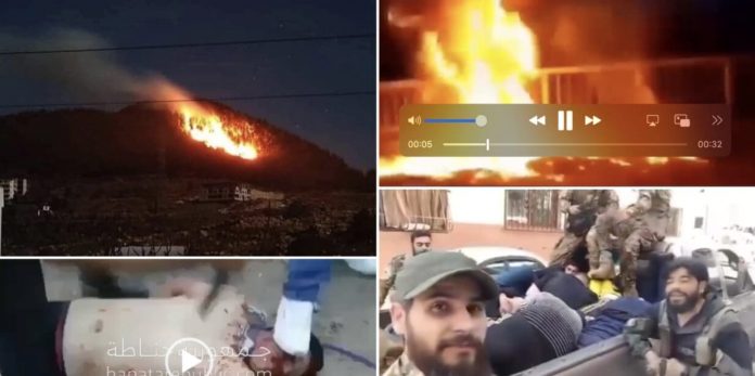 graphic-warning:-syrian-terrorists-smoke-and-burn-alawites-out-of-forests-as-“president”-al-jolani-imposes-islamist-consitution-and-sharia-law