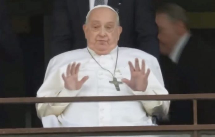 watch:-first-video-of-pope-francis-greeting-catholics-after-five-week-battle-with-pneumonia-–-doctors-prescribe-two-months-of-rest-with-limited-activity