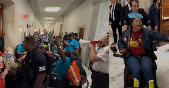 twisted:-leftists-roll-out-disabled-people-as-props-for-insurrection-at-energy-and-commerce-committee-hearing-–-at-least-25-arrested-(video)