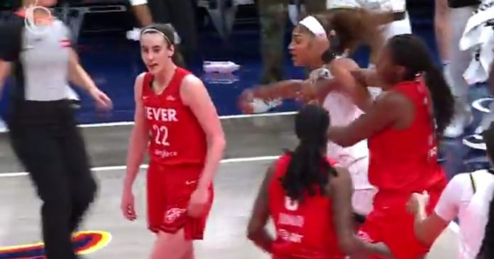 caitlin-clark,-chicago-coach-say-they-did-not-hear-alleged-racial-slurs-hurled-at-angel-reese-at-sky-fever-game-being-investigated-by-wnba