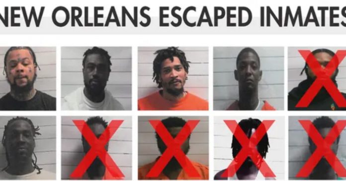 update:-four-arrested-for-aiding-escaped-new-orleans-prison-inmates-–-11-total-arrested-for-helping-inmates-escape-as-five-inmates-remain-at-large