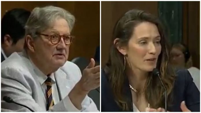 watch:-senator-john-kennedy-humiliates-far-left-ivy-league-law-professor-after-catching-her-in-a-huge-lie-during-fiery-debate-on-nationwide-injunctions